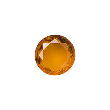 Round Faceted Pointed Back (Doublets) Crystal Glass Stone, Yellow 6 Transparent (10040), Czech Republic