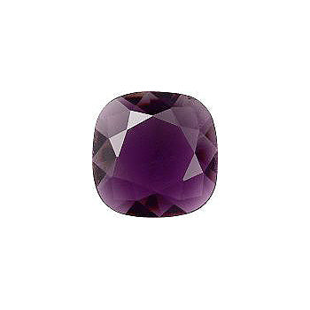 Rounded Square Faceted Pointed Back (Doublets) Crystal Glass Stone, Violet 14 Transparent (20600), Czech Republic