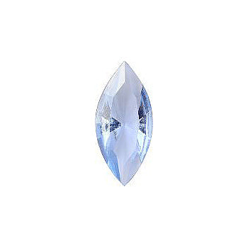 Navette Faceted Pointed Back (Doublets) Crystal Glass Stone, Aqua Blue 8 Transparent (30000), Czech Republic