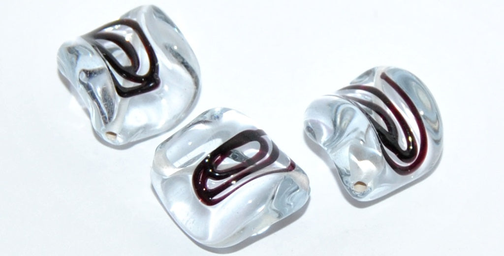 Leaf Lampwork Glass Handmade Beads, (R), Glass, Czech Republic