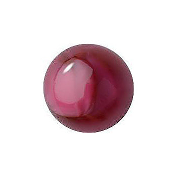 Round Cabochons Flat Back Crystal Glass Stone, Pink 11 Pearl Colours (09400), Czech Republic