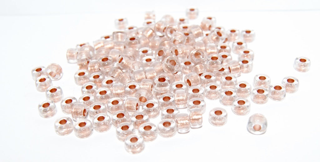 Round Pony Bagel Pressed Glass Beads With Big Hole, 68105 (68105), Glass, Czech Republic