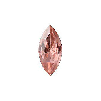 Navette Faceted Pointed Back (Doublets) Crystal Glass Stone, Pink 7 Transparent With Gold Foil (70120-L-Gf), Czech Republic