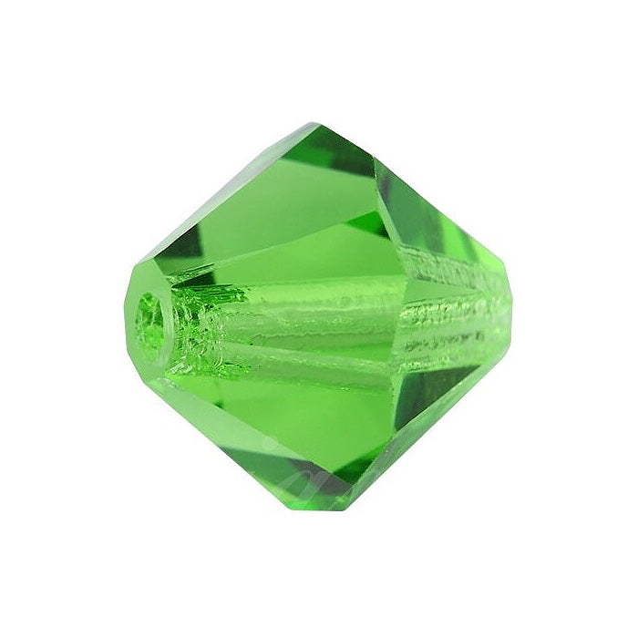 Bicone PRECIOSA MC Bead Rondelle Xilion Peridot Glass Czech Republic