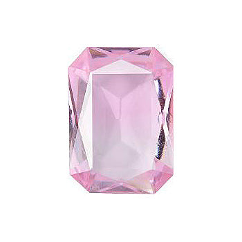 Octagon Faceted Pointed Back (Doublets) Crystal Glass Stone, Pink 25 Multicolours (Bi-7011K-0003), Czech Republic