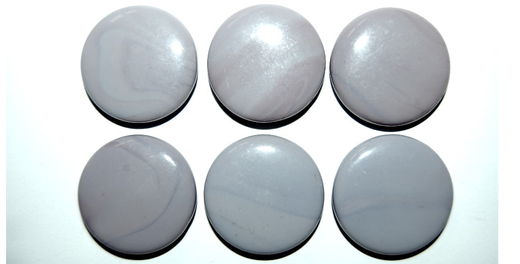 Cabochon Round Flat Back, (), Glass, Czech Republic