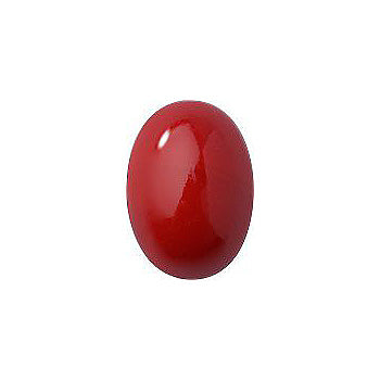 Oval Cabochons Flat Back Crystal Glass Stone, Red 6 Opaque (93202), Czech Republic