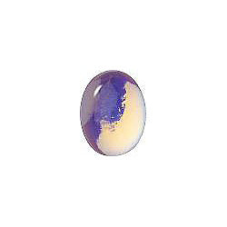 Oval Cabochons Flat Back Crystal Glass Stone, Violet 3 Transparent With Ab (20000-Abb), Czech Republic