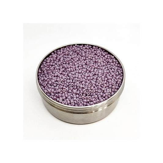 Rocailles PRECIOSA seed beads Tan Pinkish Purple Luster Glass Czech Republic