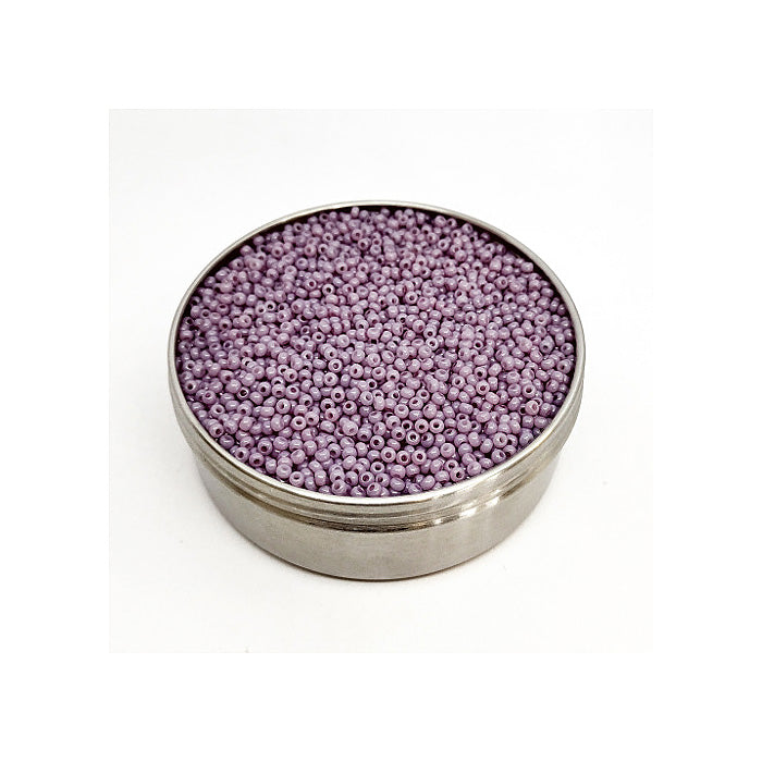 Rocailles PRECIOSA seed beads Tan Pinkish Purple Luster Glass Czech Republic