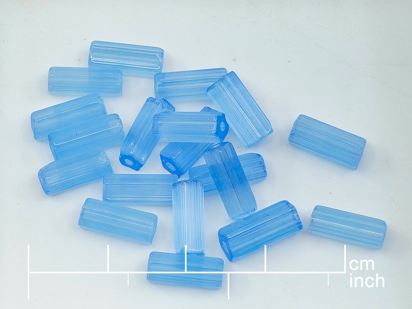 Atlas Glass Vintage Tube-shaped Beads (Satin Pentagon Bugles), Czechoslovakia (ATLASKY-8_250g)