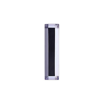 Rectangle Faceted Flat Back Crystal Glass Stone, Violet 1 Transparent With Silver Foil (20210-Sf), Czech Republic