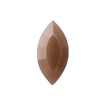 Navette Faceted Pointed Back (Doublets) Crystal Glass Stone, Nude 3 Opaque With Velvet (71100-B-V), Czech Republic