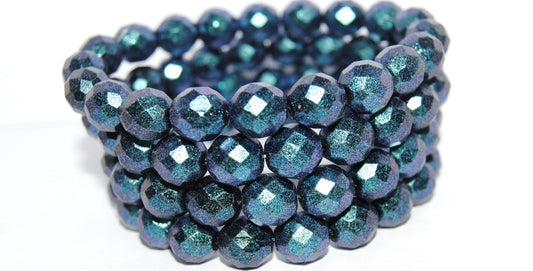 Fire Polished Round Faceted Beads, Black 94109 (23980 94109), Glass, Czech Republic