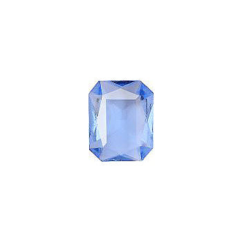 Octagon Faceted Pointed Back (Doublets) Crystal Glass Stone, Aqua Blue 8 Transparent (30010), Czech Republic