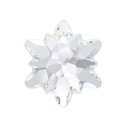 SWAROVSKI CRYSTALS pendant Edelweiss 6748 flower crystal stone with hole Crystal Glass Austria