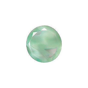 Round Faceted Pointed Back (Doublets) Crystal Glass Stone, Turquoise 4 Pearl Colours (54020-0003), Czech Republic