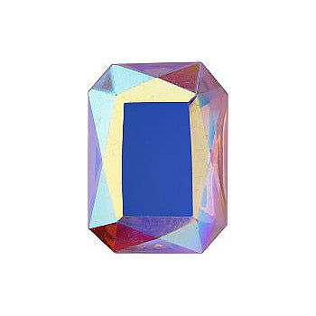 Octagon Faceted Pointed Back (Doublets) Crystal Glass Stone, Pink 3 Transparent With Ab (20000-Abt), Czech Republic