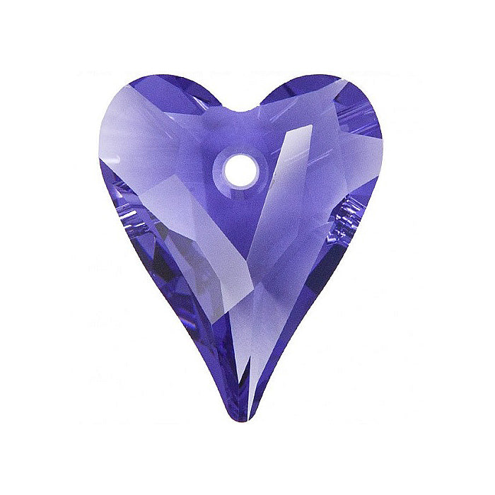SWAROVSKI ELEMENTS Pendant Wild Heart 6240 crystal stone with hole Tanzania Glass Austria