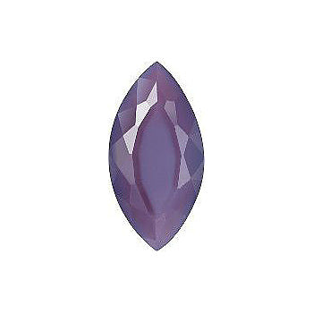 Navette Faceted Pointed Back (Doublets) Crystal Glass Stone, Violet 10 Pearl Colours (02405), Czech Republic