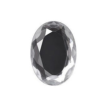 Oval Faceted Flat Back Crystal Glass Stone, White 10 Transparent With Silver Foil (000300-Sf), Czech Republic