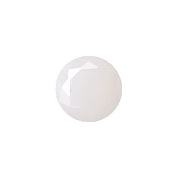 Round Faceted Pointed Back (Doublets) Crystal Glass Stone, White 4 Milky Colours (Milky-White-Intense-Gf), Czech Republic