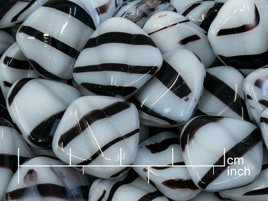 OUTLET 250g Pressed Czech Glass Beads, 17 x 18 mm, 8293 (111-30511-17x18-08293)