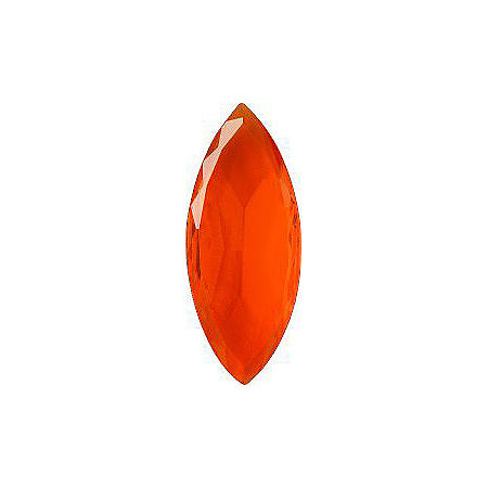 Navette Faceted Pointed Back (Doublets) Crystal Glass Stone, Orange 4 Transparent (90030), Czech Republic
