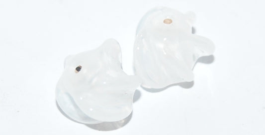 Seashells Lampwork Glass Handmade Beads, (A), Glass, Czech Republic