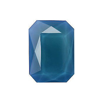 Octagon Faceted Pointed Back (Doublets) Crystal Glass Stone, Blue 8 Colours 69 (69198), Czech Republic