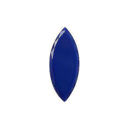 Navette Faceted Pointed Back (Doublets) Crystal Glass Stone, Blue 2 Opaque (33060), Czech Republic