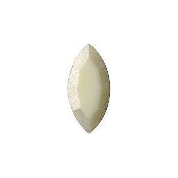 Navette Faceted Pointed Back (Doublets) Crystal Glass Stone, Yellow 1 Opaque With Velvet (83520-Vp), Czech Republic