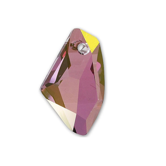 SWAROVSKI ELEMENTS pendant Galactic Vertical 6656 crystal stone with hole Crystal Lilac Shadow Glass Austria