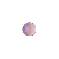 Round Cabochons Flat Back Crystal Glass Stone, Pink 15 Mexico Opals (Mex-32), Czech Republic