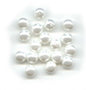 Imitation pearl glass beads round White Glass Czech Republic