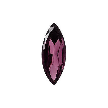 Navette Faceted Pointed Back (Doublets) Crystal Glass Stone, Violet 14 Transparent With Aluminium (20040-Al), Czech Republic