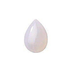 Pear Cabochons Flat Back Crystal Glass Stone, White 13 Milky Colours (01000), Czech Republic