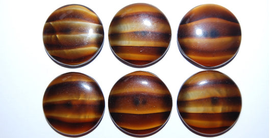 Cabochon Round Flat Back, (), Glass, Czech Republic