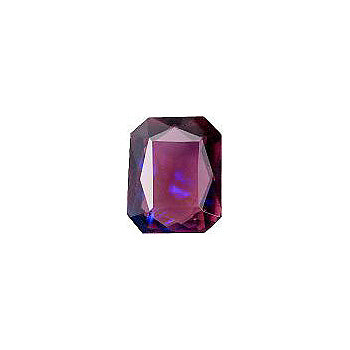 Octagon Faceted Pointed Back (Doublets) Crystal Glass Stone, Violet 6 Mexico Opals (Mex-19), Czech Republic