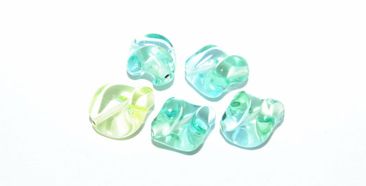 Leaf Lampwork Glass Handmade Beads, (C), Glass, Czech Republic