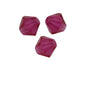 Bicone PRECIOSA MC Bead Rondelle Xilion Fuchsia Matte Glass Czech Republic