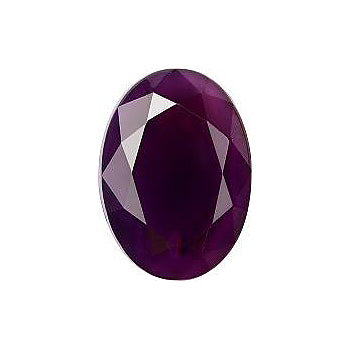 Oval Faceted Flat Back Crystal Glass Stone, Violet 14 Colours 69 (64080-70350-K), Czech Republic
