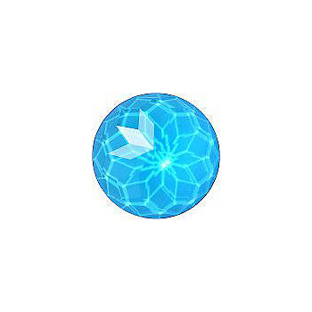 Round Faceted Flat Back Crystal Glass Stone, Aqua Blue 1 Transparent (60030), Czech Republic