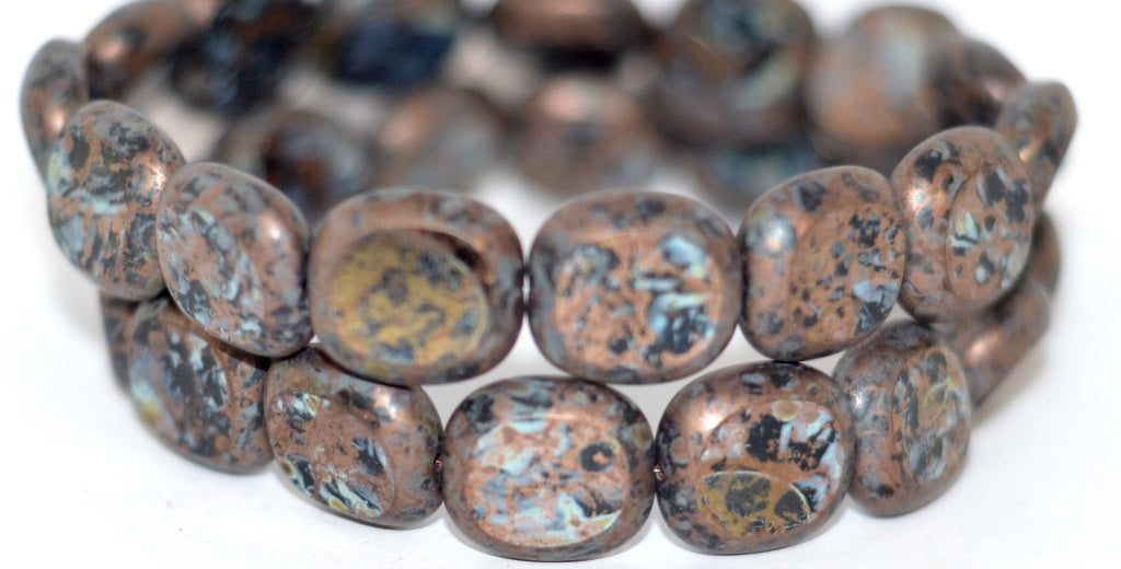 Table Cut Round Candy Beads, Black 15614M (23980 15614M), Glass, Czech Republic