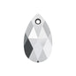 SWAROVSKI CRYSTALS pendant pear-shaped 6106 crystal stone with hole Crystal Light Chrome Glass Austria