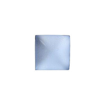 Square Cabochons Flat Back Crystal Glass Stone, Aqua Blue 8 Transparent With Aluminium (30000-Mat-Al), Czech Republic