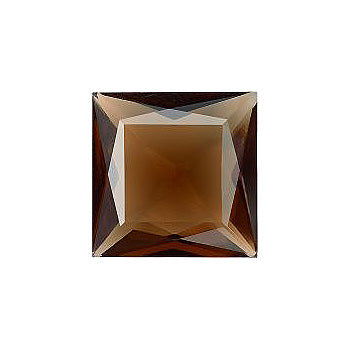 Square Faceted Pointed Back (Doublets) Crystal Glass Stone, Brown 1 Transparent (10220), Czech Republic