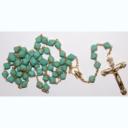 Rosaries With Czech Glass Beads And Methal Cross, 8 mm (R311210-A)