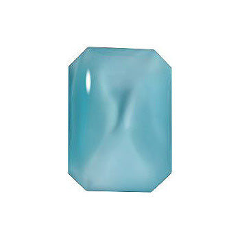 Octagon Cabochons Pointed Back Crystal Glass Stone, Aqua Blue 3 Moonshine (Moonshine), Czech Republic