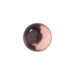 Round Cabochons Flat Back Crystal Glass Stone, Pink 7 Transparent With Aluminium (70110-L-Al), Czech Republic